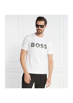 BOSS GREEN T-shirt Tee 8 | Slim Fit | stretch ze sklepu Gomez Fashion Store w kategorii T-shirty męskie - zdjęcie 184357794