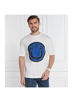 Hugo Blue T-shirt Nimper | Regular Fit ze sklepu Gomez Fashion Store w kategorii T-shirty męskie - zdjęcie 184357823