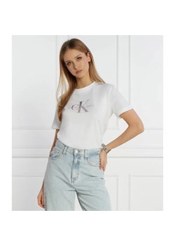 Calvin Klein Jeans T-shirt | Regular Fit ze sklepu Gomez Fashion Store w kategorii Bluzki damskie - zdjęcie 184357913