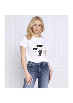 Karl Lagerfeld T-shirt ikonik 2.0 | Regular Fit ze sklepu Gomez Fashion Store w kategorii Bluzki damskie - zdjęcie 184358083