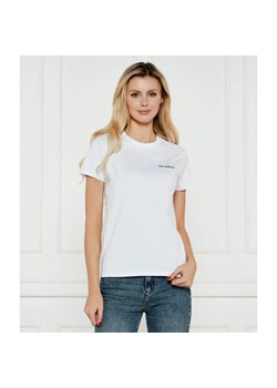 Karl Lagerfeld T-shirt ESSENTIAL | Regular Fit ze sklepu Gomez Fashion Store w kategorii Bluzki damskie - zdjęcie 184358481