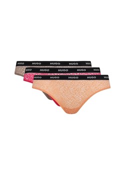 Hugo Bodywear Koronkowe stringi 3-pack ze sklepu Gomez Fashion Store w kategorii Majtki damskie - zdjęcie 184503694