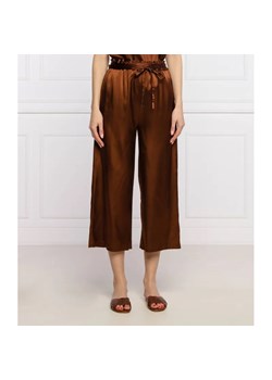 Pinko Satynowe spodnie ANIMA FRAGILE 1 | Palazzo | z dodatkiem jedwabiu ze sklepu Gomez Fashion Store w kategorii Spodnie damskie - zdjęcie 184504054