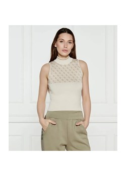 GUESS Top LISE | Slim Fit ze sklepu Gomez Fashion Store w kategorii Bluzki damskie - zdjęcie 184504893