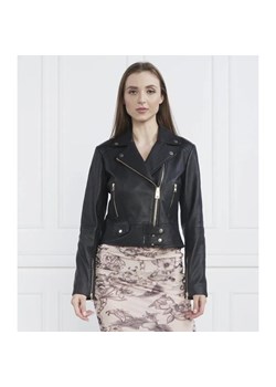 Pinko Skórzana ramoneska SENSIBILE | Regular Fit ze sklepu Gomez Fashion Store w kategorii Kurtki damskie - zdjęcie 184504983