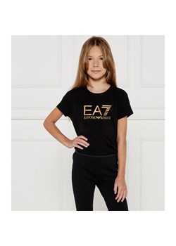 EA7 T-shirt | Regular Fit ze sklepu Gomez Fashion Store w kategorii Bluzki dziewczęce - zdjęcie 184505434