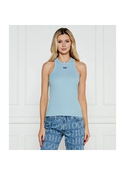 Hugo Blue Top Easy Tank_B | Slim Fit ze sklepu Gomez Fashion Store w kategorii Bluzki damskie - zdjęcie 184505654