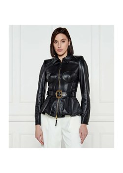 Elisabetta Franchi Skórzana kurtka | Slim Fit ze sklepu Gomez Fashion Store w kategorii Kurtki damskie - zdjęcie 184505810