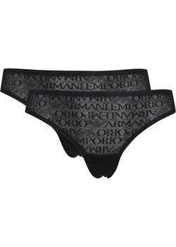 Emporio Armani Koronkowe stringi 2-pack ze sklepu Gomez Fashion Store w kategorii Majtki damskie - zdjęcie 184505842