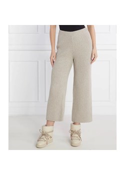 Marc O' Polo Wełniane spodnie dzianinowe | Relaxed fit ze sklepu Gomez Fashion Store w kategorii Spodnie damskie - zdjęcie 184506272