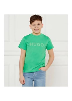 HUGO KIDS T-shirt | Regular Fit ze sklepu Gomez Fashion Store w kategorii T-shirty chłopięce - zdjęcie 184507723