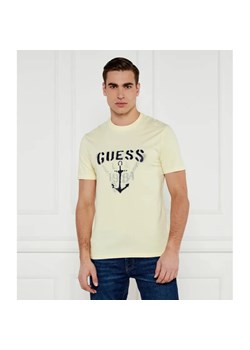 GUESS T-shirt Marine | Slim Fit ze sklepu Gomez Fashion Store w kategorii T-shirty męskie - zdjęcie 184507902