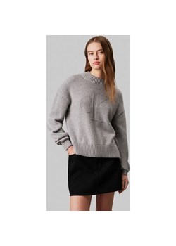 Calvin Klein Jeans Sweter INTARSIA | z dodatkiem wełny ze sklepu Gomez Fashion Store w kategorii Swetry damskie - zdjęcie 184508553