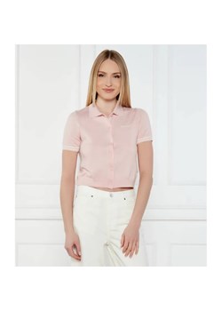 Guess Jeans Polo CARDI | Cropped Fit | z dodatkiem jedwabiu ze sklepu Gomez Fashion Store w kategorii Swetry damskie - zdjęcie 184508880