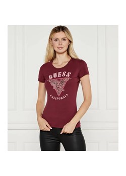GUESS T-shirt ROSES | Slim Fit ze sklepu Gomez Fashion Store w kategorii Bluzki damskie - zdjęcie 184510264