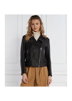 BOSS BLACK Skórzana ramoneska Sajina | Slim Fit ze sklepu Gomez Fashion Store w kategorii Kurtki damskie - zdjęcie 184510403