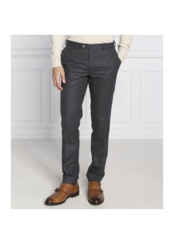 Oscar Jacobson Wełniane spodnie Denz Turn Up | Regular Fit ze sklepu Gomez Fashion Store w kategorii Spodnie męskie - zdjęcie 184511852