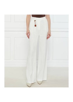 Elisabetta Franchi Spodnie | Relaxed fit | z dodatkiem lnu ze sklepu Gomez Fashion Store w kategorii Spodnie damskie - zdjęcie 184511883