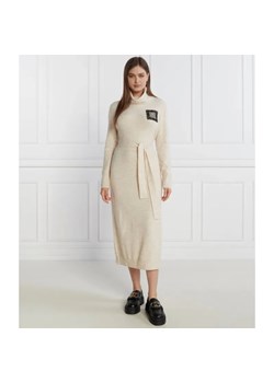 Liu Jo Rose Sukienka z paskiem | z dodatkiem wełny ze sklepu Gomez Fashion Store w kategorii Sukienki - zdjęcie 184512103