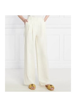 Patrizia Pepe Spodnie | Regular Fit | z dodatkiem lnu ze sklepu Gomez Fashion Store w kategorii Spodnie damskie - zdjęcie 184512313