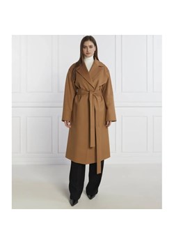 HUGO Wełniany płaszcz Mabellina | z dodatkiem kaszmiru ze sklepu Gomez Fashion Store w kategorii Płaszcze damskie - zdjęcie 184512623