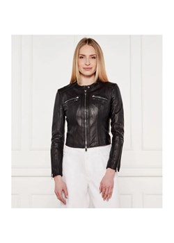 Pinko Skórzana kurtka BORDERLINE | Slim Fit ze sklepu Gomez Fashion Store w kategorii Kurtki damskie - zdjęcie 184512790