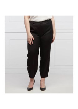 Persona by Marina Rinaldi Satynowe spodnie RENDE Plus size| Regular Fit ze sklepu Gomez Fashion Store w kategorii Spodnie damskie - zdjęcie 184512792