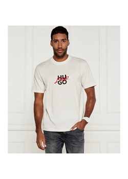 HUGO T-shirt Dlongny | Relaxed fit ze sklepu Gomez Fashion Store w kategorii T-shirty męskie - zdjęcie 184513883