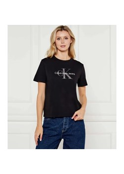 Calvin Klein Jeans T-shirt | Regular Fit ze sklepu Gomez Fashion Store w kategorii Bluzki damskie - zdjęcie 184514141