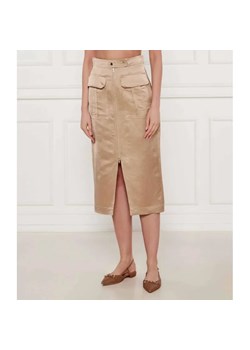 Marc Cain Satynowa spódnica | z dodatkiem lnu ze sklepu Gomez Fashion Store w kategorii Spódnice - zdjęcie 184514161
