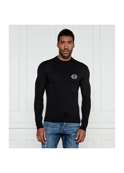 Philipp Plein Longsleeve Hexagon | Slim Fit | z dodatkiem wełny i kaszmiru ze sklepu Gomez Fashion Store w kategorii T-shirty męskie - zdjęcie 184514171