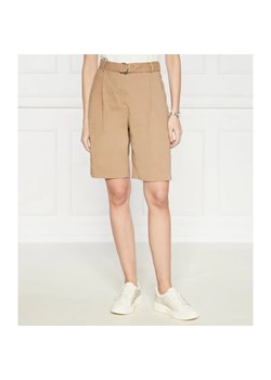 BOSS BLACK Lniane szorty + pasek Tannah1 | Relaxed fit ze sklepu Gomez Fashion Store w kategorii Szorty - zdjęcie 184514194