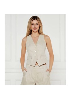 Michael Kors Lniana kamizelka | Slim Fit ze sklepu Gomez Fashion Store w kategorii Kamizelki damskie - zdjęcie 184514411