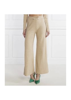 Patrizia Pepe Spodnie dzianinowe | Relaxed fit | z dodatkiem wełny ze sklepu Gomez Fashion Store w kategorii Spodnie damskie - zdjęcie 184514994