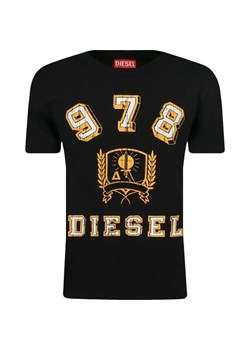 Diesel T-shirt | Regular Fit ze sklepu Gomez Fashion Store w kategorii T-shirty chłopięce - zdjęcie 184515331