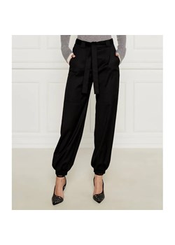 Pinko Wełniane spodnie z paskiem CAPRONI | Regular Fit ze sklepu Gomez Fashion Store w kategorii Spodnie damskie - zdjęcie 184515443