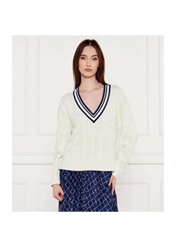 Marc Cain Sweter | Relaxed fit | z dodatkiem jedwabiu i kaszmiru ze sklepu Gomez Fashion Store w kategorii Swetry damskie - zdjęcie 184515954