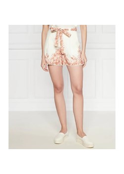 TWINSET Lniane szorty + pasek | Regular Fit ze sklepu Gomez Fashion Store w kategorii Szorty - zdjęcie 184516300