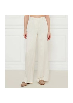 Tommy Hilfiger Spodnie | flare fit | z dodatkiem lnu ze sklepu Gomez Fashion Store w kategorii Spodnie damskie - zdjęcie 184516624