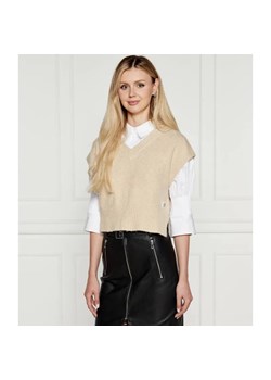 HUGO Kamizelka selleny | Regular Fit ze sklepu Gomez Fashion Store w kategorii Kamizelki damskie - zdjęcie 184516714
