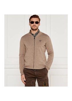 Aeronautica Militare Wełniany kardigan | Regular Fit ze sklepu Gomez Fashion Store w kategorii Swetry męskie - zdjęcie 184516963