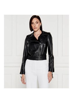 Elisabetta Franchi Skórzana ramoneska | Slim Fit ze sklepu Gomez Fashion Store w kategorii Kurtki damskie - zdjęcie 184517250