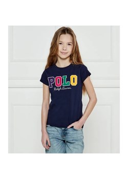 POLO RALPH LAUREN T-shirt | Regular Fit ze sklepu Gomez Fashion Store w kategorii Bluzki dziewczęce - zdjęcie 184517453