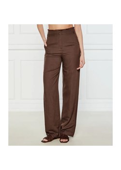 Patrizia Pepe Spodnie | flare fit | z dodatkiem lnu ze sklepu Gomez Fashion Store w kategorii Spodnie damskie - zdjęcie 184517580