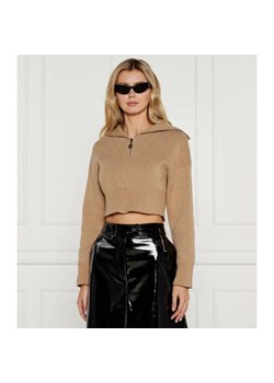 HUGO Sweter Sheveni | Cropped Fit | z dodatkiem wełny i kaszmiru ze sklepu Gomez Fashion Store w kategorii Swetry damskie - zdjęcie 184517732