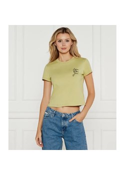 Calvin Klein Jeans T-shirt | Cropped Fit ze sklepu Gomez Fashion Store w kategorii Bluzki damskie - zdjęcie 184519122