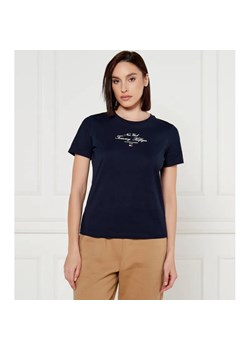 Tommy Hilfiger T-shirt | Regular Fit ze sklepu Gomez Fashion Store w kategorii Bluzki damskie - zdjęcie 184519841