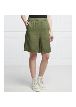 Marella SPORT Lniane szorty TEGLIA | Loose fit | high waist ze sklepu Gomez Fashion Store w kategorii Szorty - zdjęcie 184520234