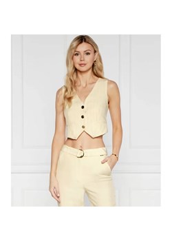Liu Jo Kamizelka | Slim Fit | z dodatkiem lnu ze sklepu Gomez Fashion Store w kategorii Kamizelki damskie - zdjęcie 184520350