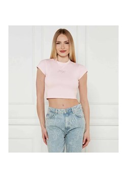 Hugo Blue T-shirt Dome_B | Cropped Fit ze sklepu Gomez Fashion Store w kategorii Bluzki damskie - zdjęcie 184520460